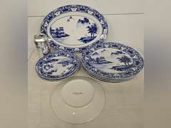 9 Pieces Canton Blue dishes