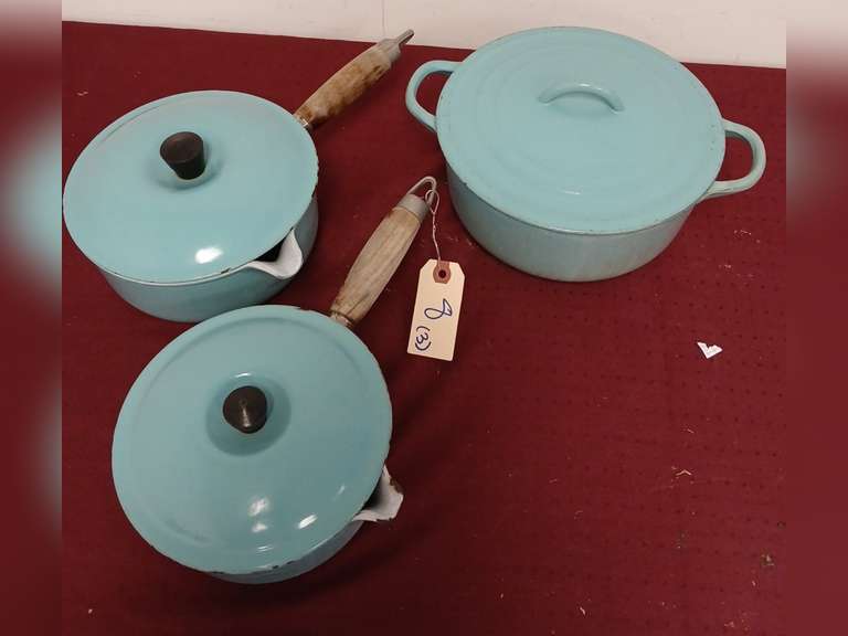 Vintage 6pc  Set of LeCreuset Cookware
