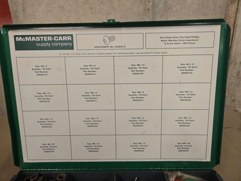 McMaster Carr Supply Co Assortment Northern Kentucky Auction, LLC