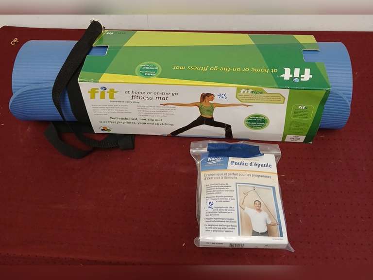 New Yoga Mat and Shoulder Exerciser