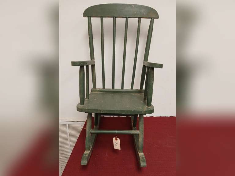 Vintage Child's wood rocking chair