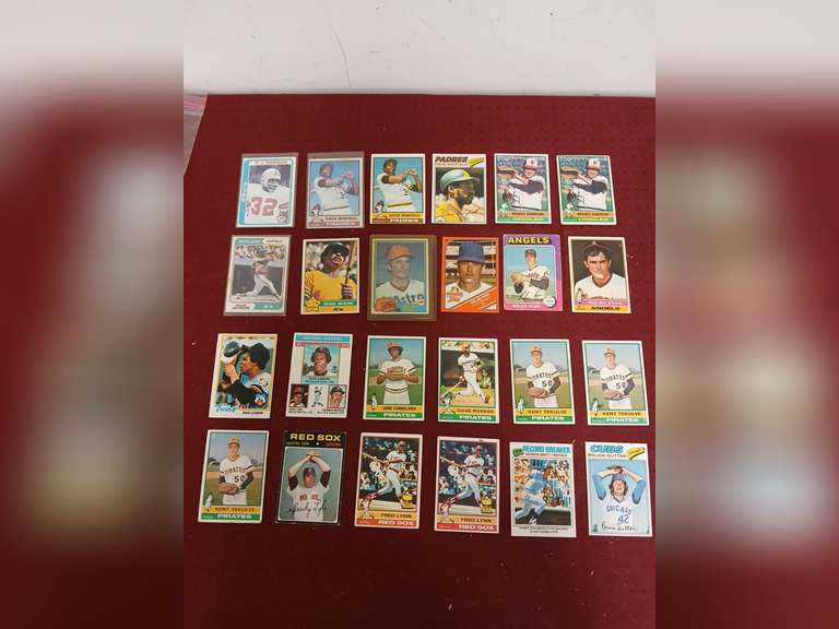 Various Baseball Trading Cards and an OJ Simpson Football Trading Card