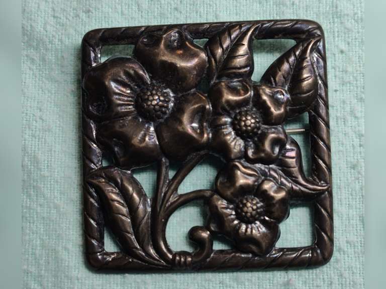 Old sterling silver brooch