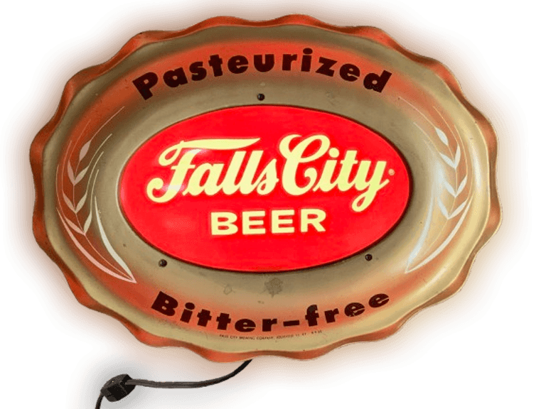 Falls City Beer Lighted Sign, Louisville, Kentucky. - Scarce Plastic Lighted Sign, Has Minor Spots. 16" X 12" X 3“