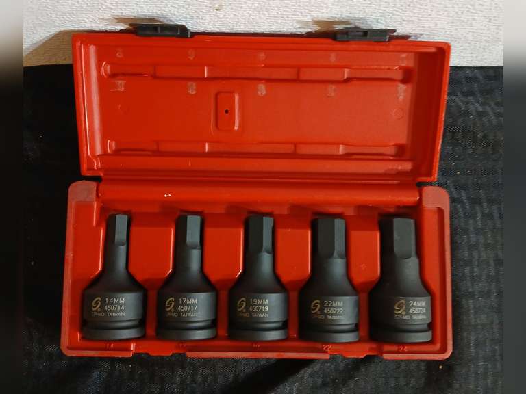 Sunex Tools - 3/4" Drive Metric Hex Driver Impact Sockets Set (5)