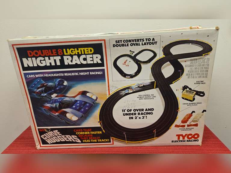 Tyco Racers Tyco Electric Racing Double 8 Lighted Night Racer - No Cars - Northern ...
