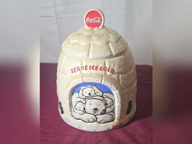 Coca-Cola ceramic cookie jar