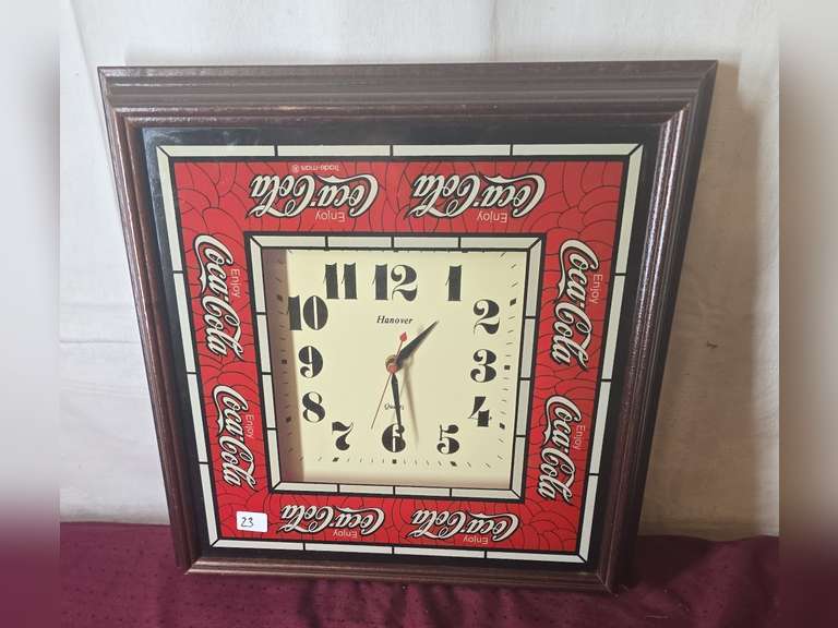 Coca-Cola clock,  battery operated.