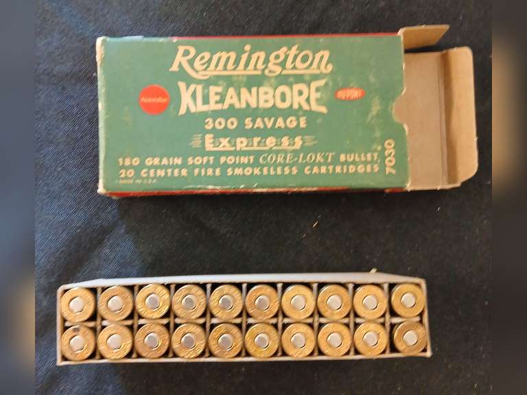 Remington Xleanbore 300 savage cartridges,  box of 20
