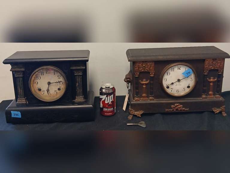 2 Mantle clocks, Sessions and Waterbury