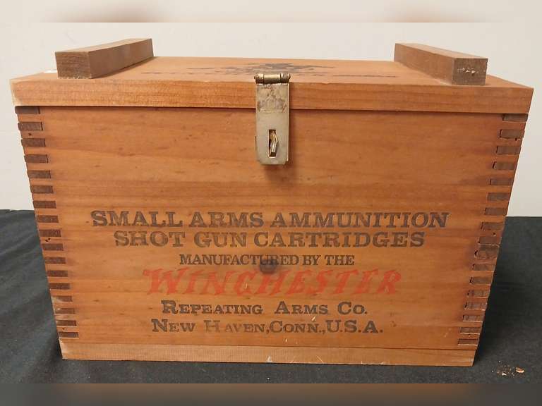 Wooden Winchester ammo box