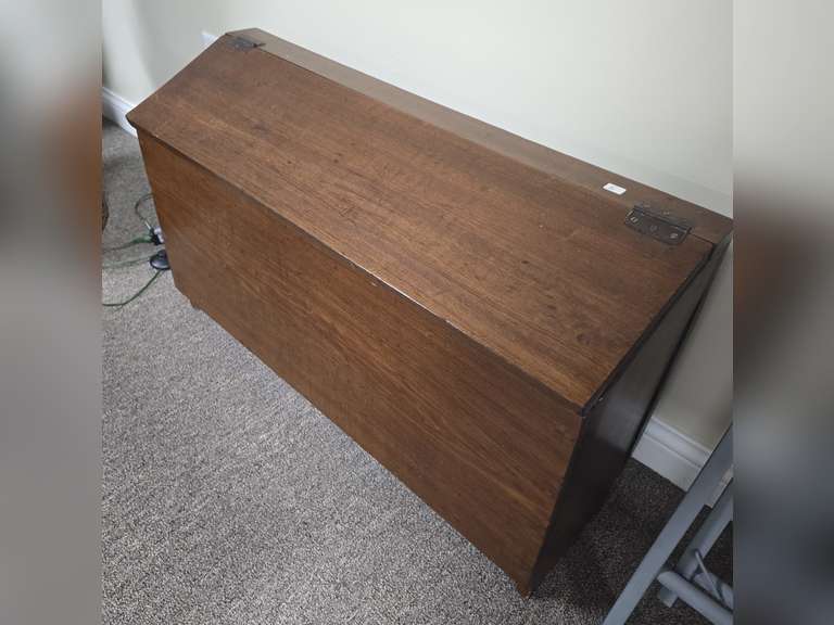 Wooden Storage Chest - 35x11x21in