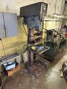 Wilton 2025 20in variable speed gear drill press Includes vise, multiple chucks & manual. 3 Phase, Sr# 433253