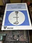 Wilton 2025 20in variable speed gear drill press Includes vise, multiple chucks & manual. 3 Phase, Sr# 433253