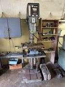 Wilton 2025 20in variable speed gear drill press Includes vise, multiple chucks & manual. 3 Phase, Sr# 433253