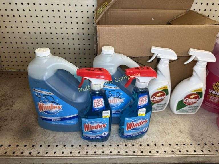 Cleaners Windex, comet, vehicle cleaners, pressure washer cleaner, boat cleaner