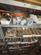 Contents of shelves Pipe fittings, reducers, couplings, etc.