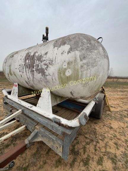 Olympian/Caterpillar 3456 500kw LPG generator with 1000 gallon propane tank on 18' trailer NO TITLE