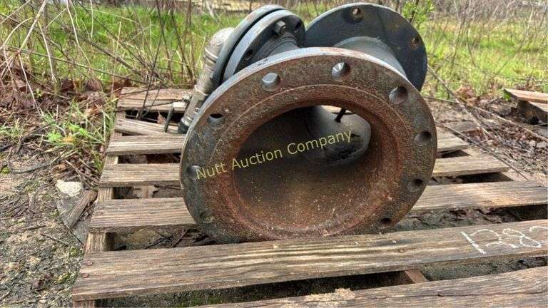 Industrial Steel Flanged Pipe Elbow, 12" Diameter