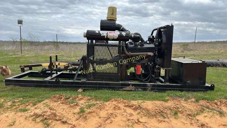 Industrial Water Pump with Diesel Engine Cummins 903 Diesel Power Unit Skid mounted w/ clutch & Hub city 290 Gear box