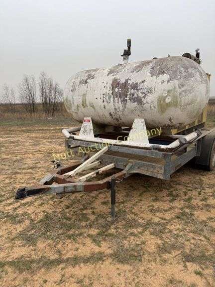 Olympian/Caterpillar 3456 500kw LPG generator with 1000 gallon propane tank on 18' trailer NO TITLE