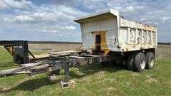 Dual Tandem Dump Trailer Hydraulic Sys. - NO TITLE Shop Built Hydraulic Dump Trailer