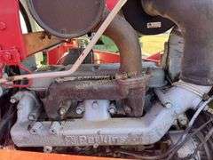 Massey-Ferguson 383 Tractor with MF 236 Loader. 3126 hours showing. NO BRAKES. Massey-Ferguson NO BUCKET. MF 383 Tractor, fea