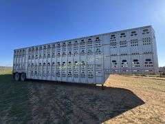 1992 Barrett 48' Aluminum Livestock Trailer WITH TITLE Vin 1B9L48209N1014422