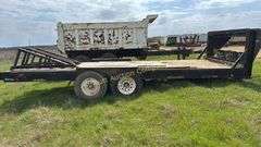 West Wind Gooseneck Trailer, Dual Axle, Fold-up Tandem Axle, NO TITLE SR# 4MRCH2027SP005205