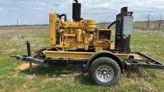 CAT Industrial Diesel Gen., Trailer Caterpillar model D311H 4 Cylinder Diesel Generator on trailer - NO TITLE