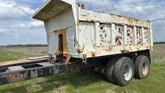 Dual Tandem Dump Trailer Hydraulic Sys. - NO TITLE Shop Built Hydraulic Dump Trailer