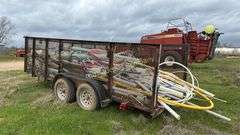 16' Dual tandem Utility Trailer, Metal Mesh Sides - NO TITLE