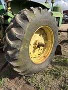 John Deere tractor. For parts or repair only. Condition unknown.