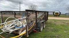 16' Dual tandem Utility Trailer, Metal Mesh Sides - NO TITLE