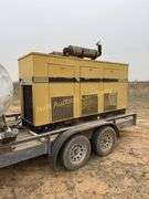 Olympian/Caterpillar 3456 500kw LPG generator with 1000 gallon propane tank on 18' trailer NO TITLE