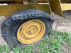 Yellow Asphalt Distributor Trailer, Single Axle, NO TITLE Tank size 87in x 47in