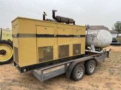 Olympian/Caterpillar 3456 500kw LPG generator with 1000 gallon propane tank on 18' trailer NO TITLE