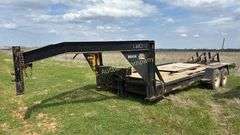 West Wind Gooseneck Trailer, Dual Axle, Fold-up Tandem Axle, NO TITLE SR# 4MRCH2027SP005205
