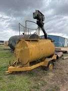 Yellow Asphalt Distributor Trailer, Single Axle, NO TITLE Tank size 87in x 47in