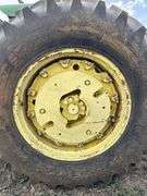 John Deere tractor. For parts of repair. Condition unknown.