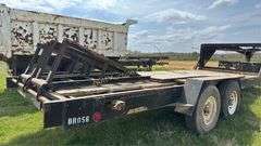 West Wind Gooseneck Trailer, Dual Axle, Fold-up Tandem Axle, NO TITLE SR# 4MRCH2027SP005205