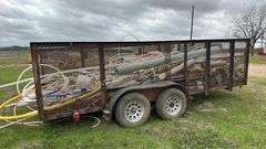 16' Dual tandem Utility Trailer, Metal Mesh Sides - NO TITLE