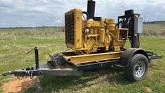CAT Industrial Diesel Gen., Trailer Caterpillar model D311H 4 Cylinder Diesel Generator on trailer - NO TITLE
