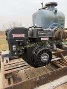 4 wheel wagon w/predator 212 cc gas engine & Goreman pump.