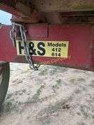 H & S  HS614 18' Forage Wagon Rear unload hydraulic drive, tandem rear axle, Sr# 79590, 28,000 lb. capacity