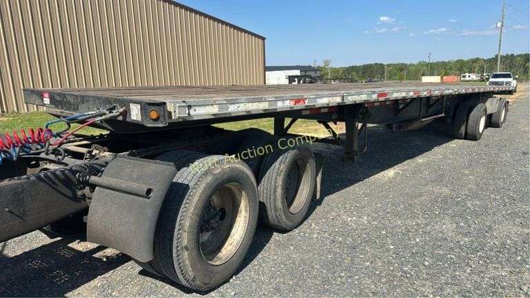 2002 Wabash Aluminum Combo 48' Flatbed 102in wide, vin# 1JJF482W32S782453