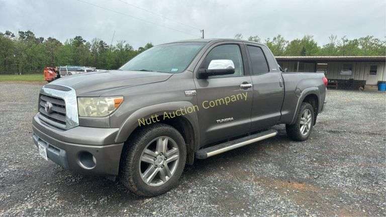 2008 Toyota Tundra Limited- With Title Vin V5TFRV58168X061455 Miles showing 160,076 Engine 5.7L V-8 4 Door, Short Wheel Base,