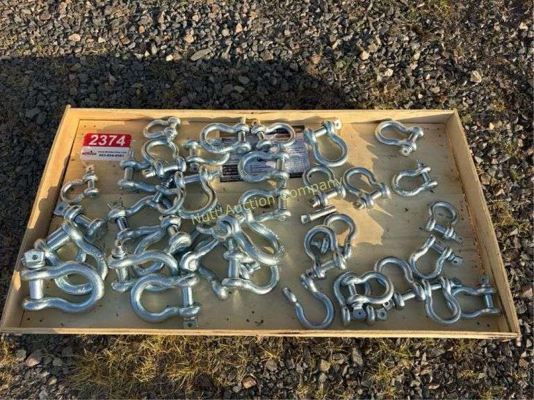 LandHonor LHR-G209  Shackles, Galvanized Carbon St LandHonor LHR-G209 4.75T Anchor Bow Shackles, Galvanized Carbon Steel, wit