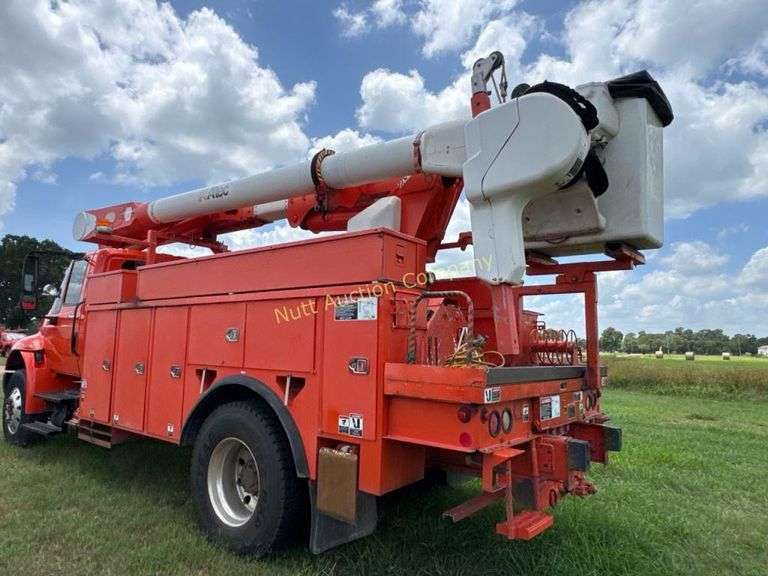 2010 International 4400 SBA Utility Bucket Truck Vin 1HTMKAAR6AH276588 Drivetrain 4x2 Engine DT466, Maxxforce Per seller, tru