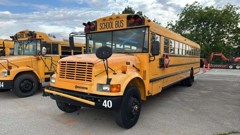 1998 International School Bus, T444E B190 Diesel Engine- MSO and BILL OF SALE